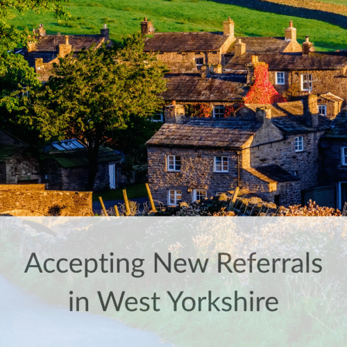 New Yorkshire OT Thumbnail Photograph of Yorkshire Countryside with a caption 'Accepting new Referrals in West Yorkshire'